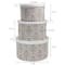 Household Essentials Round Hat Boxes with Lids (Olive)